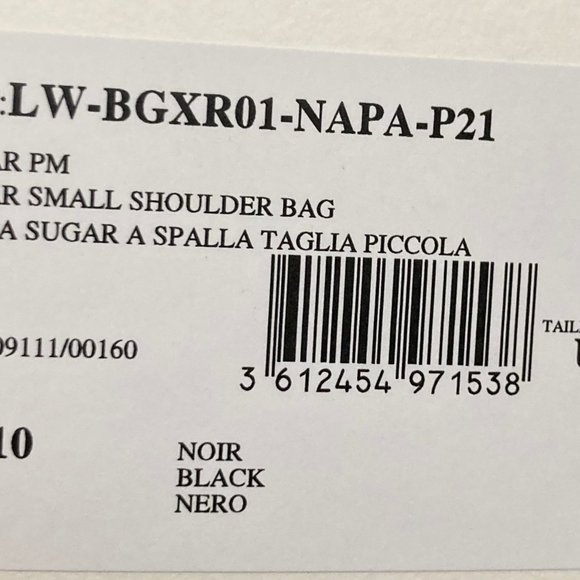 LANVIN: Small Sugar Shoulder Bag – Black - Picture 13 of 15